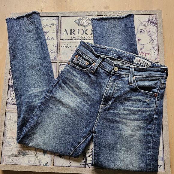 AG Mari Denim Distressed Skinny Jeans - Picture 1 of 7